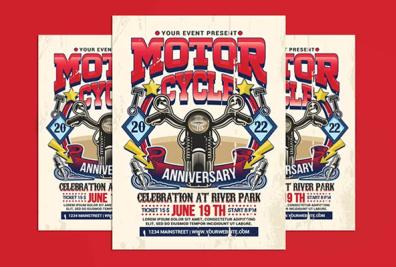 Free Motorcycle Event Flyer Templates