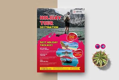 Modern Travel Agency Flyer Templates