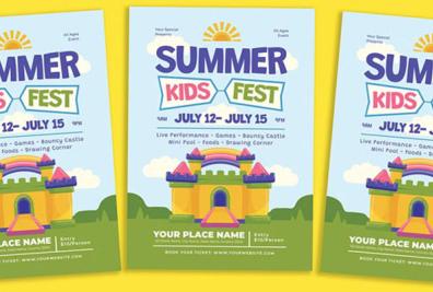 Editable Kids Festival Flyer Templates