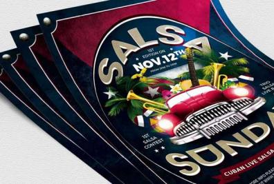 Editable Salsa Flyer Templates