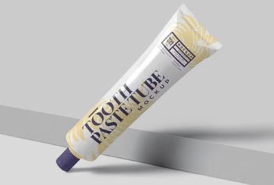 Editable Toothpaste Tube Mockups