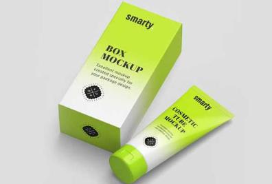 Editable Tube and Box Mockups
