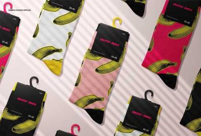Realistic Socks Mockups