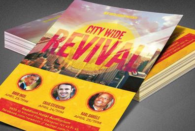 Sample Revival Flyer Templates