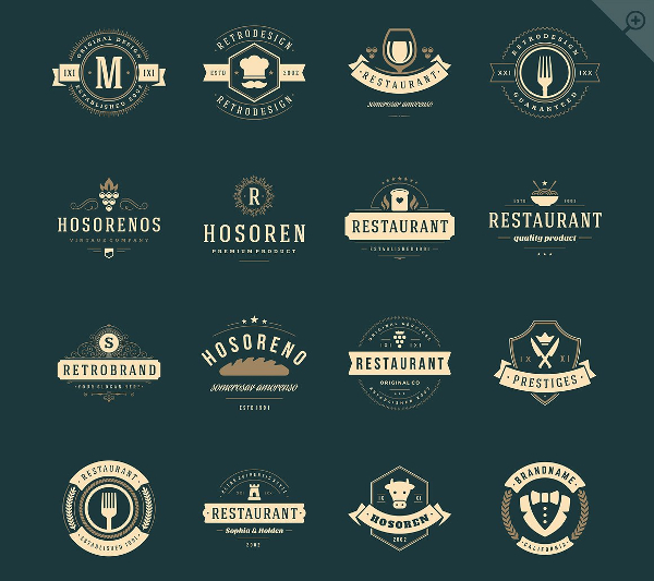 16 Restaurant Logos & Badges