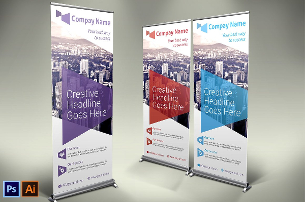 Business Promotion Roll Up Banner