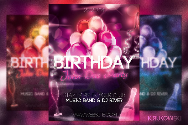 Elegant Birthday Flyer Template