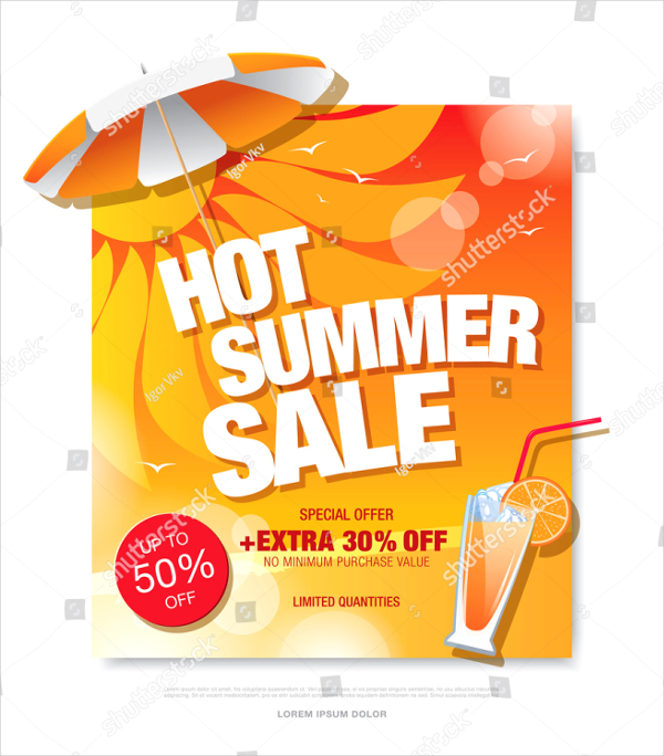 Hot Summer Sale Flyer Template