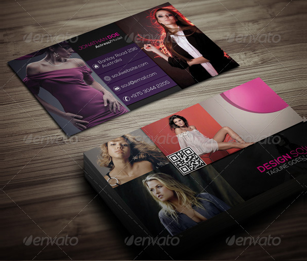 Fashion Model Actress Business Card