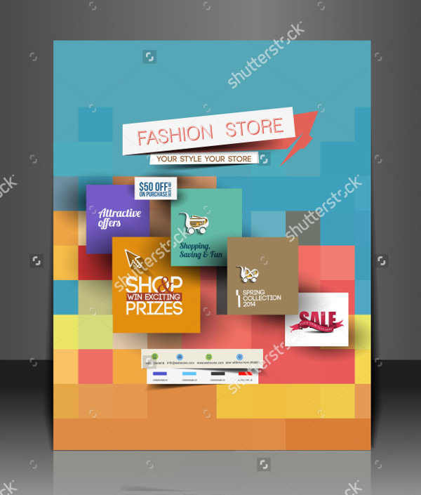 Fashion Shopping Center Flyer Template
