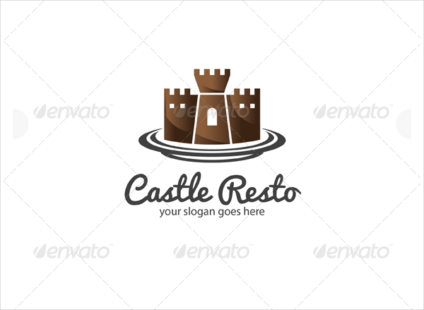 Restaurant Castle Logo Template