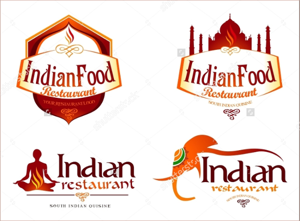 Indian Restaurant Food Logo Template