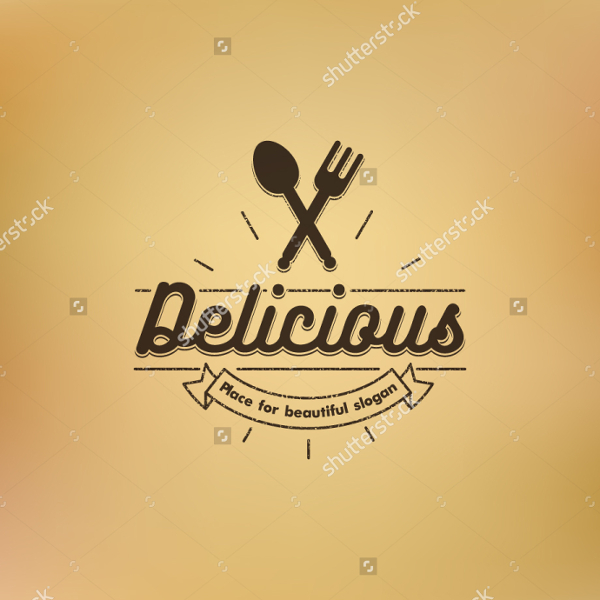 Vintage Restaurant Vector Logo Template