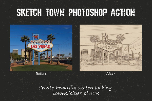 Sketch Town Photoshop Action