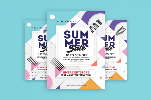 Fashion Summer Sale Flyer Template