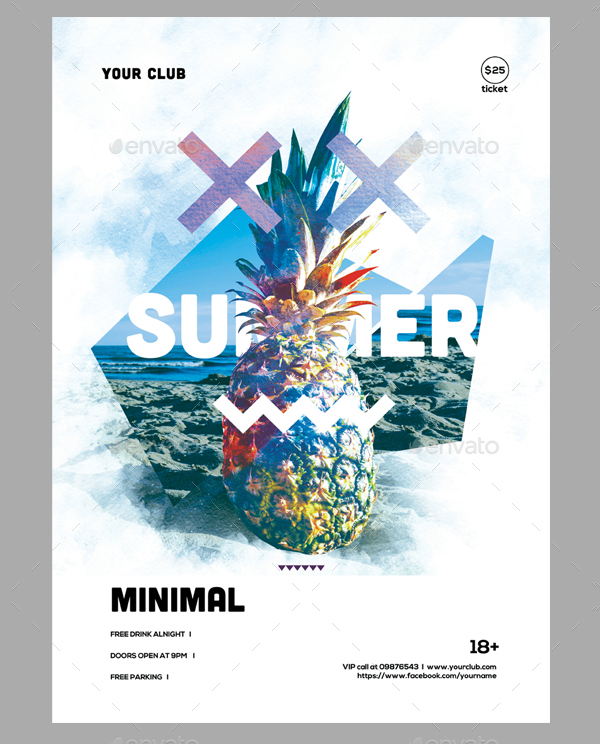Minimal Summer Poster Template