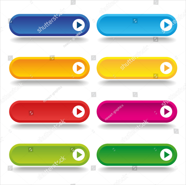 Colorful Long Web Round Buttons