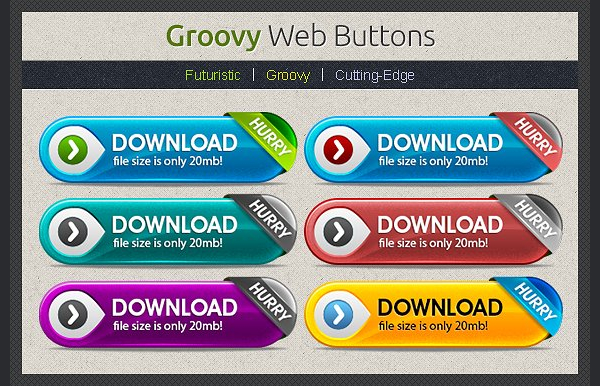 Groovy Web Download Buttons