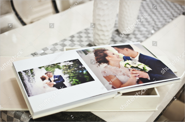 White Classic Wedding Album Book Design