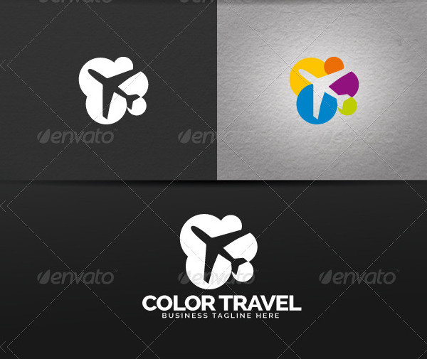 Color Travel Design Logos