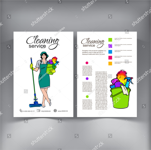 Home Cleaning Vector Flyer Template