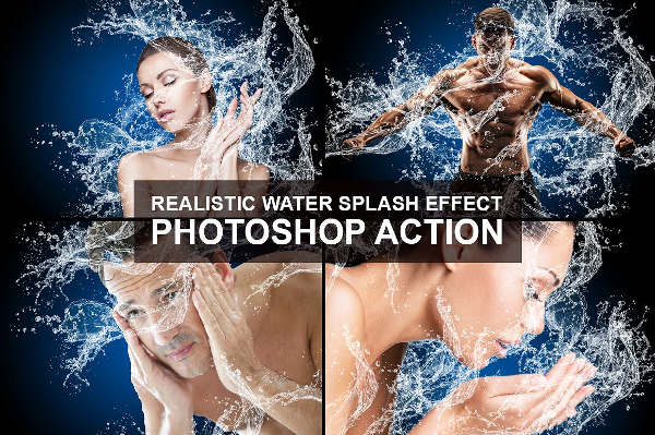 Cool Water Splash Photoshop Action