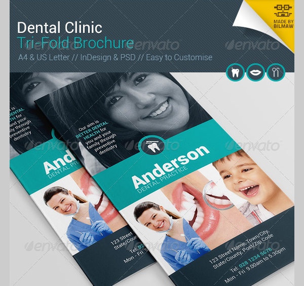 Easy to Edit Clinic Dental Brochure Template