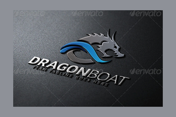 Boat Dragon Logo Template