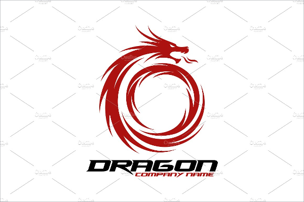 Perfect Dragon Company Logo Template