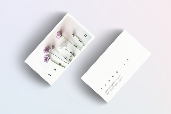 Floral Minimal Business Card Template