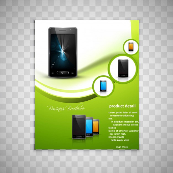 Free Vector Smartphone Brochure Design