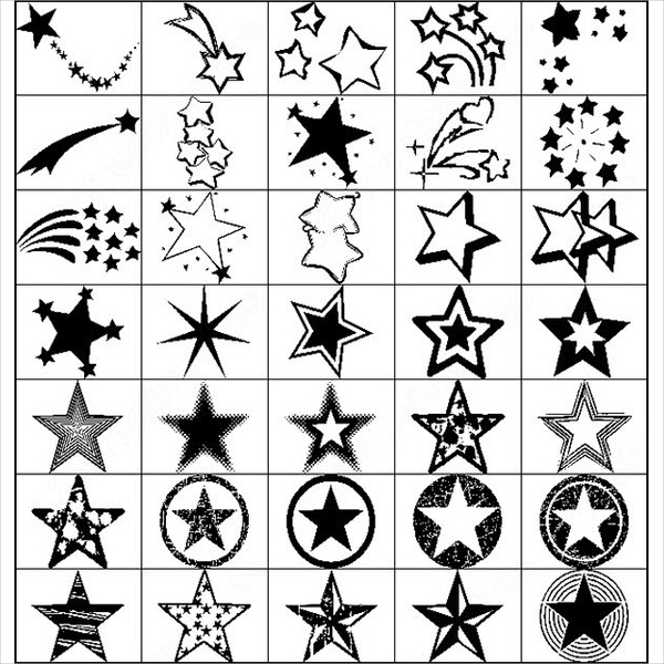 Free Star Photoshop Brushes Download