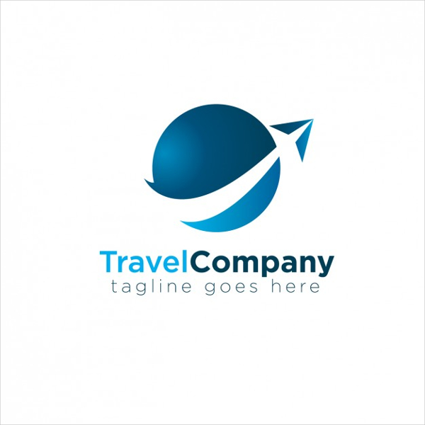 Free Travel Blue Circular Logo