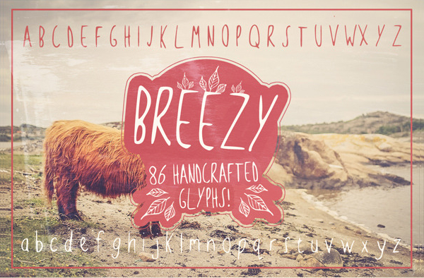 Breezy Cool Hand Sketched Fonts