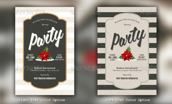 Christmas Holiday Party Invitation Template