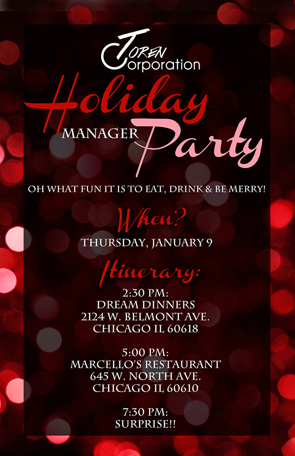 Beautiful Holiday Party Invitation Template