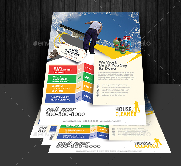 House Cleaning Discount Flyer Template