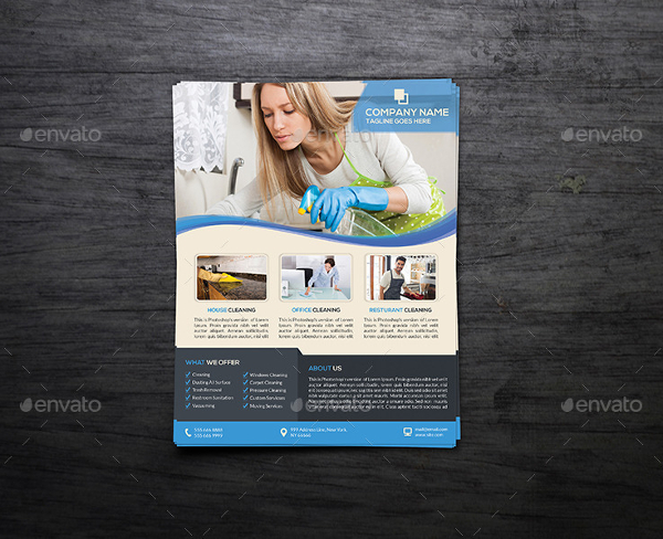 House Cleaning Company Flyer Template