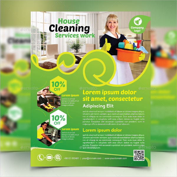 House Cleaning Promo Flyer Template