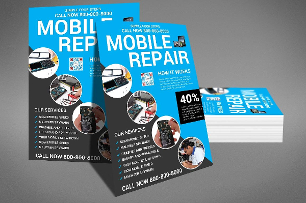 Mobile Repair Agency Flyer Template