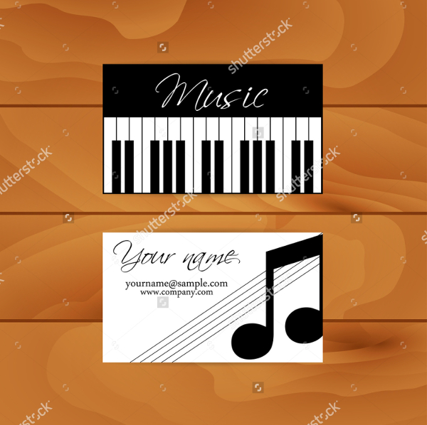 Musician Vector Business Card