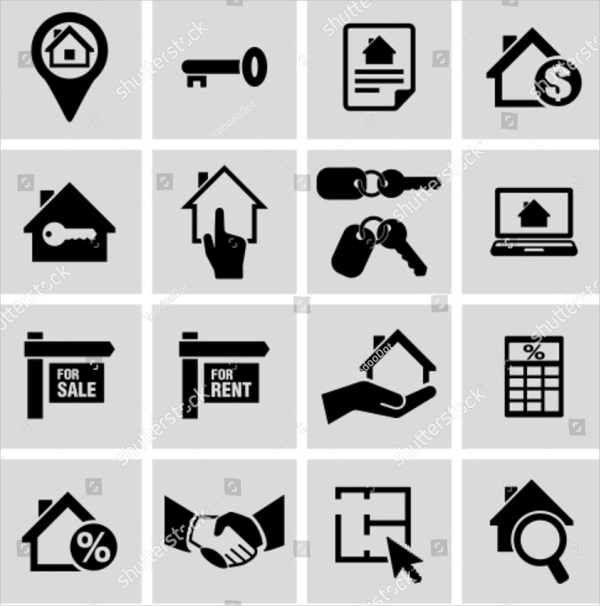 Simple Vector Real Estate Icons
