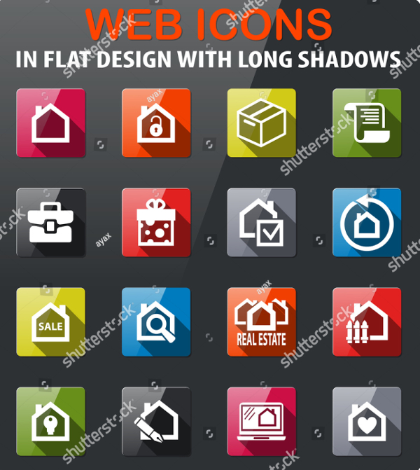 Real Estate Web Icon Designs