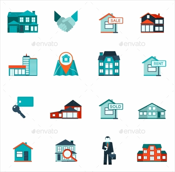 Real Estate Building Icons