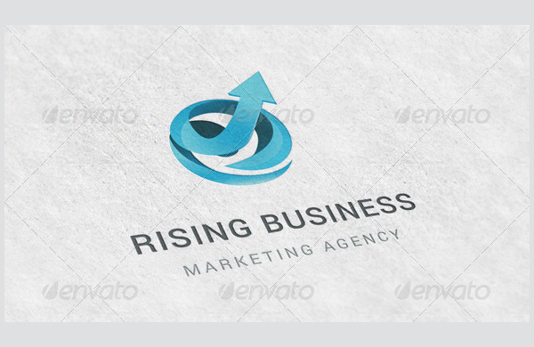 Rising Business Marketing Logo Design