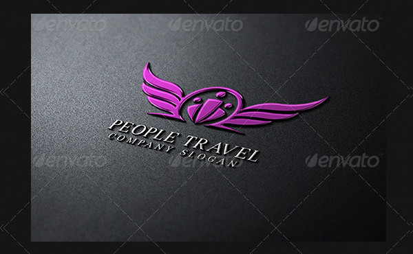 Travel People Design Logo