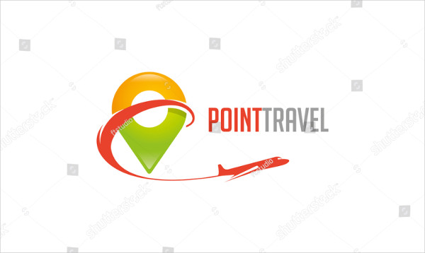 Point Travel Design Logo Template