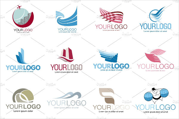 Travel Agencies Set Vector Logo Set