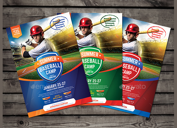 Youth Baseball Camp Flyer Template