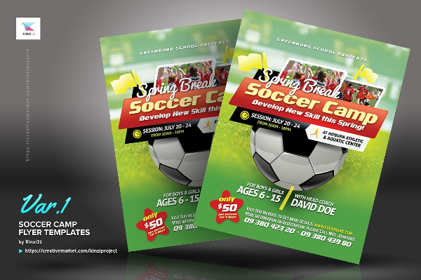 Youth Soccer Camp Flyer Template